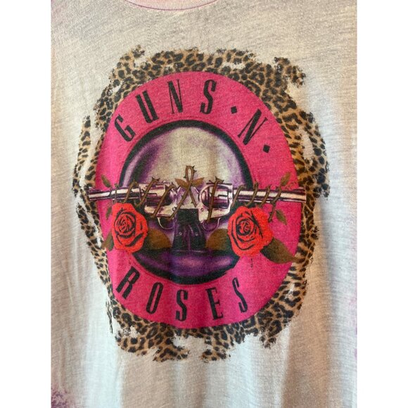Guns N Roses Tie-Dye Effect T-Shirt Purple Pink Graphic M Bella+Canvas Cotton/Po - Picture 3 of 7